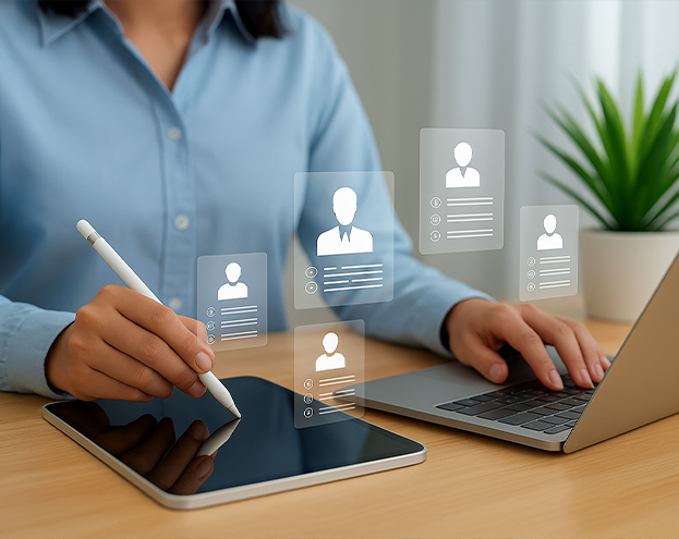 Ilustración de datos de particulares B2C